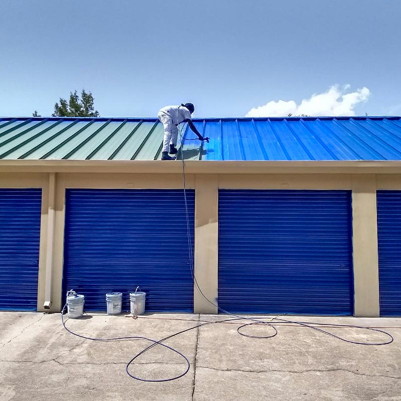 Full Exterior Paint Service for a 64,000 sq ft Life Storage Facility