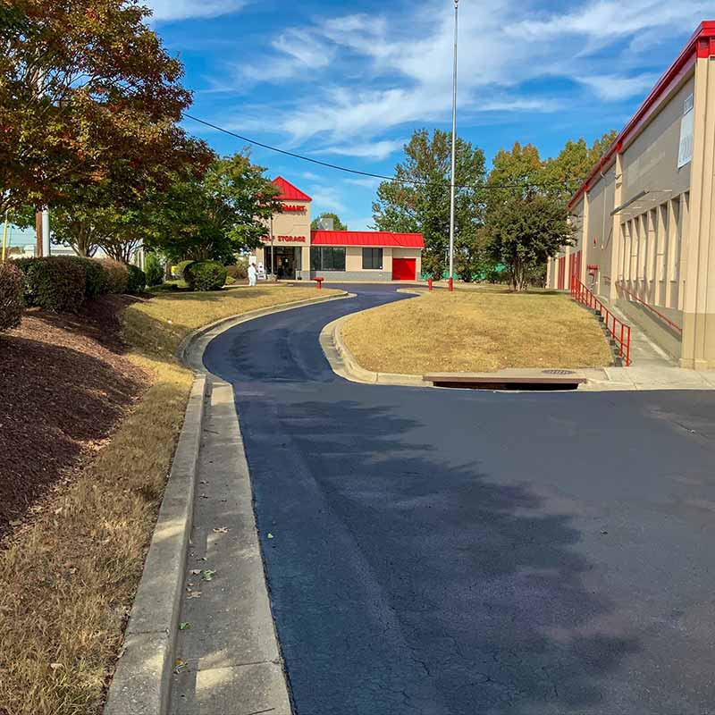 Sealcoat Service to 174,000 Sq Ft CubeSmart Facility